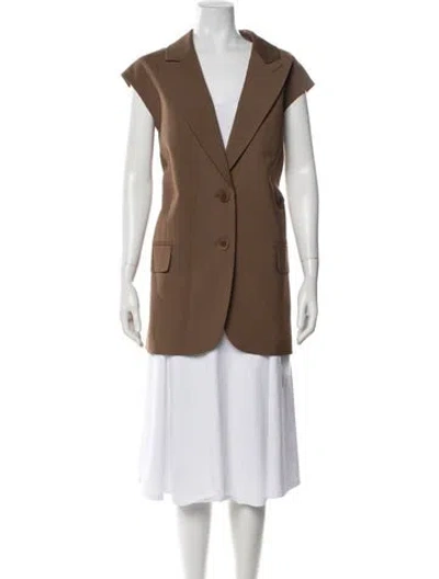 Pre-owned Tibi Vest In Brown