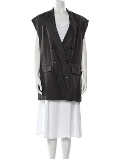 Pre-owned Tibi Vest W/ Tags In Gray
