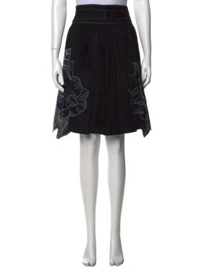 Pre-owned Tibi Vintage Midi Length Skirt In Black