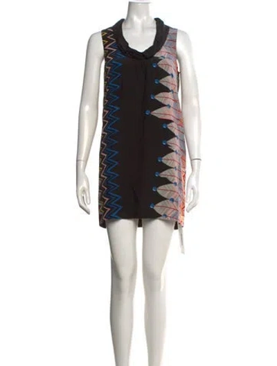 Pre-owned Tibi Vintage Mini Dress In Black