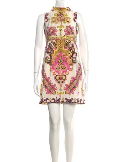Pre-owned Tibi Vintage Mini Dress In White