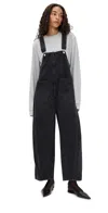 Tibi Vintage Wash Denim Jumpsuit Black In Black
