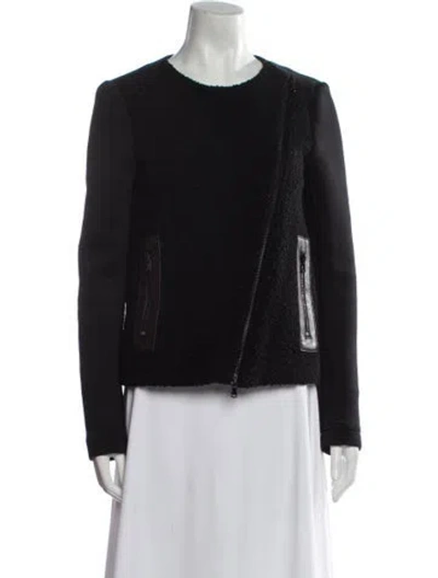 Pre-owned Tibi Virgin Wool Biker Jacket In Black