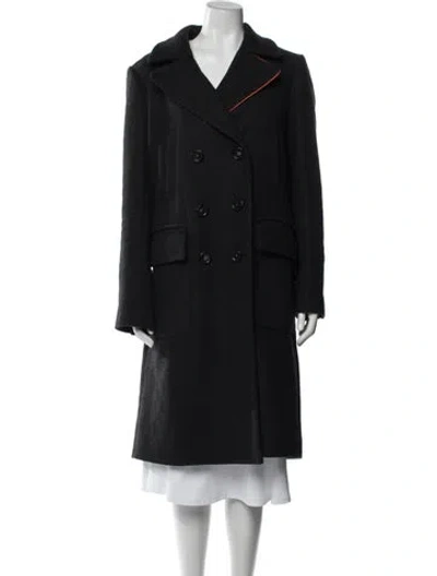 Pre-owned Tibi Virgin Wool Coat In Black