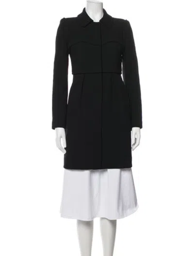 Pre-owned Tibi Virgin Wool Coat In Black