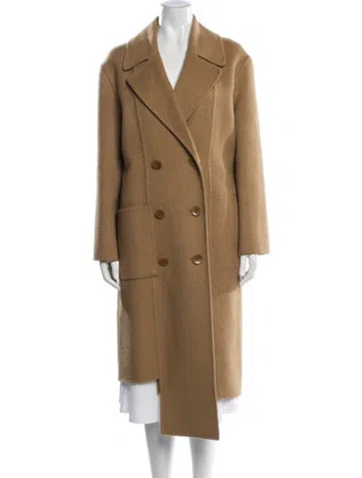 Pre-owned Tibi Virgin Wool Coat In Neutral