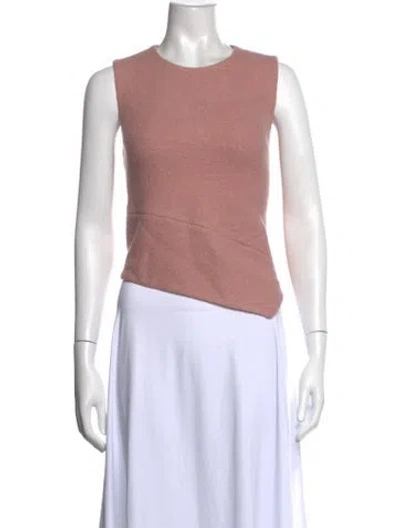 Pre-owned Tibi Virgin Wool Crew Neck Top In Pink
