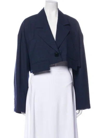 Pre-owned Tibi Virgin Wool Denim Jacket In Blue