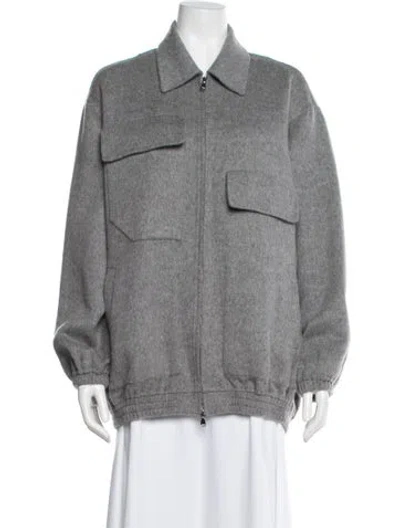 Pre-owned Tibi Virgin Wool Jacket In Gray