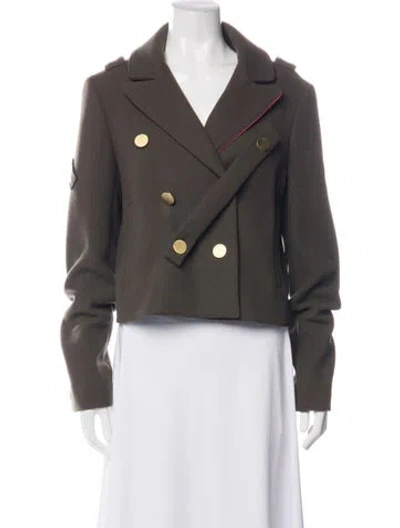 Pre-owned Tibi Virgin Wool Jacket In Green