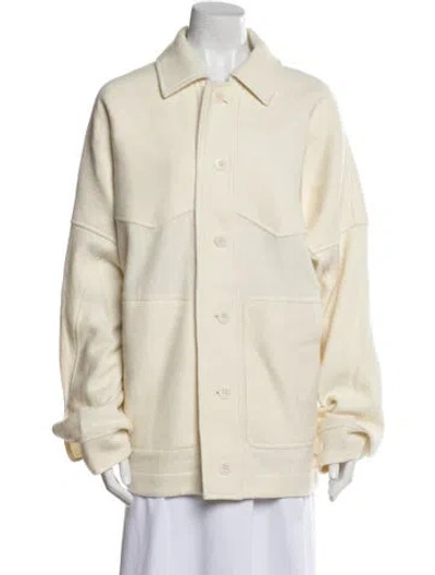 Pre-owned Tibi Virgin Wool Jacket In Neutral