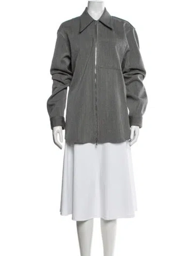 Pre-owned Tibi Virgin Wool Jacket W/ Tags In Grey