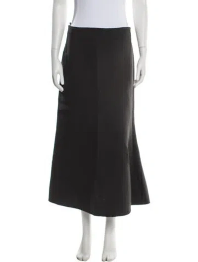 Pre-owned Tibi Virgin Wool Long Skirt W/ Tags In Gray