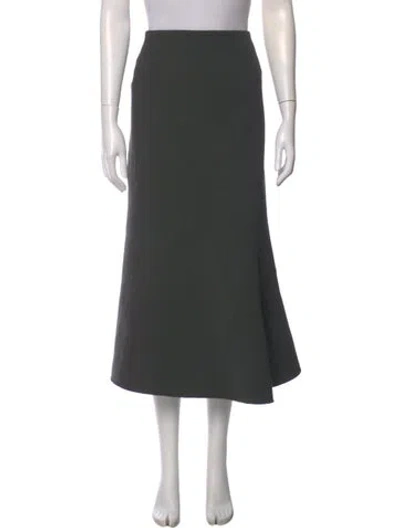 Pre-owned Tibi Virgin Wool Midi Length Skirt In Gray