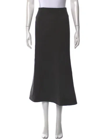 Pre-owned Tibi Virgin Wool Midi Length Skirt In Gray