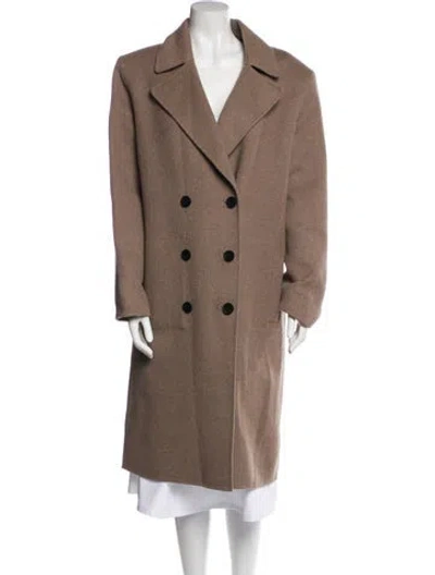 Pre-owned Tibi Virgin Wool Peacoat In Brown