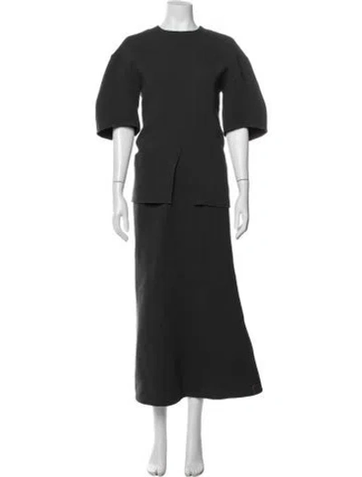 Pre-owned Tibi Virgin Wool Skirt Set In Grey