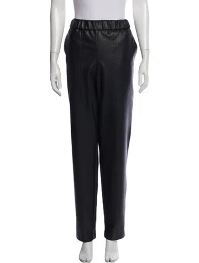 Pre-owned Tibi Virgin Wool Straight Leg Pants In Blue