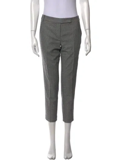 Pre-owned Tibi Virgin Wool Straight Leg Pants In Grey