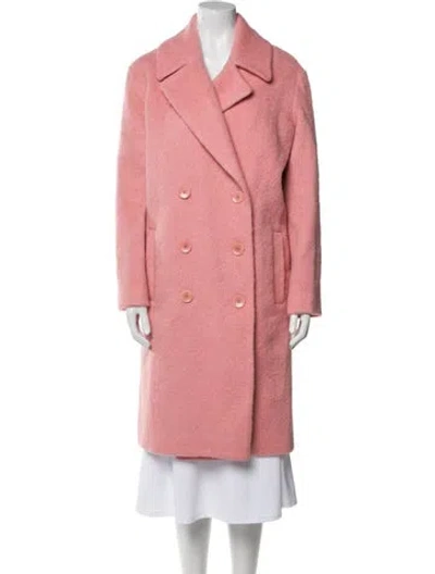 Pre-owned Tibi Virgin Wool Trench Coat In Pink