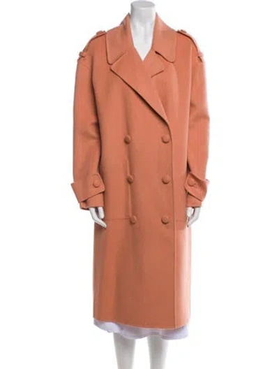 Pre-owned Tibi Virgin Wool Trench Coat W/ Tags In Pink