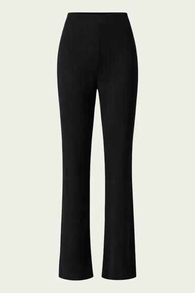 Tibi Viscose Plisse Corbit Pant In Black
