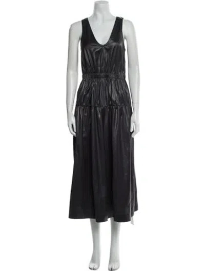 Pre-owned Tibi V-neck Jumpsuit In Black