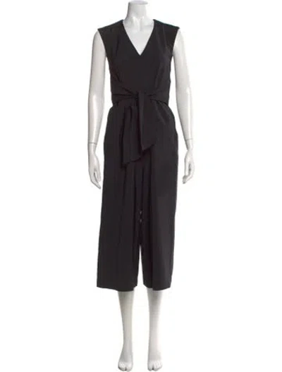 Pre-owned Tibi V-neck Jumpsuit In Black