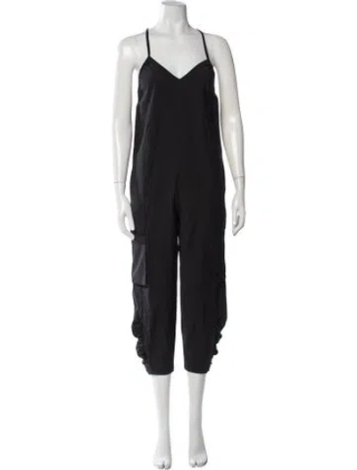 Pre-owned Tibi V-neck Jumpsuit In Black