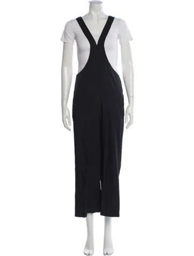 Pre-owned Tibi V-neck Jumpsuit In Black