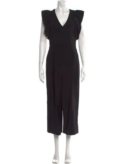 Pre-owned Tibi V-neck Jumpsuit In Black
