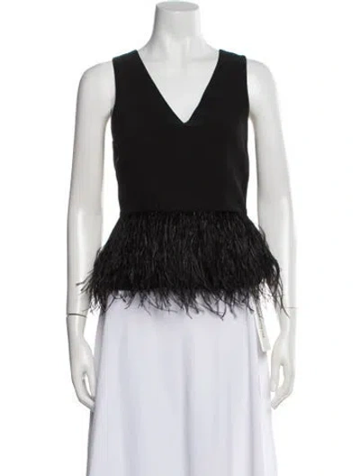 Pre-owned Tibi V-neck Sleeveless Top In Multi