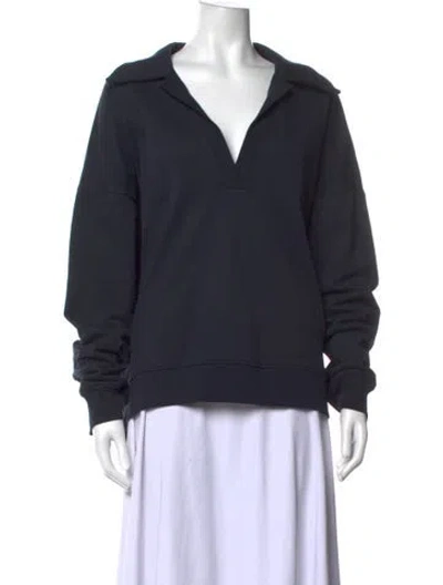 Pre-owned Tibi V-neck Sweater In Black