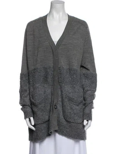 Pre-owned Tibi V-neck Sweater In Blue