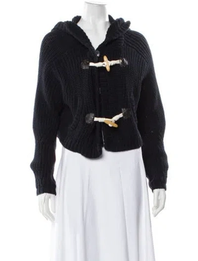 Pre-owned Tibi V-neck Sweater In Blue