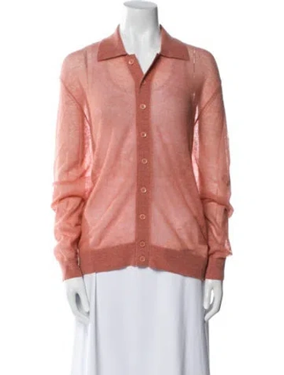 Pre-owned Tibi V-neck Sweater In Pink