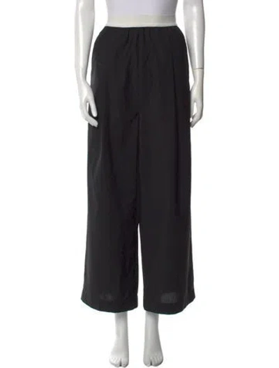Pre-owned Tibi Wide Leg Pants In Black