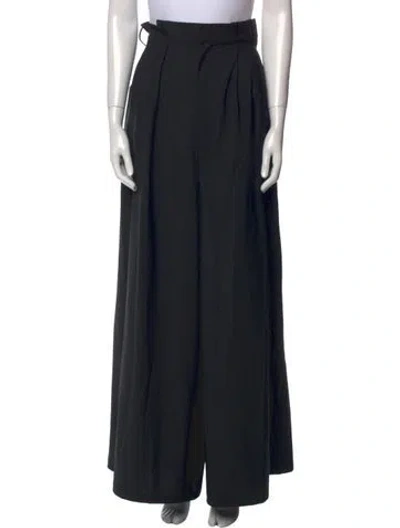 Pre-owned Tibi Wide Leg Pants In Black