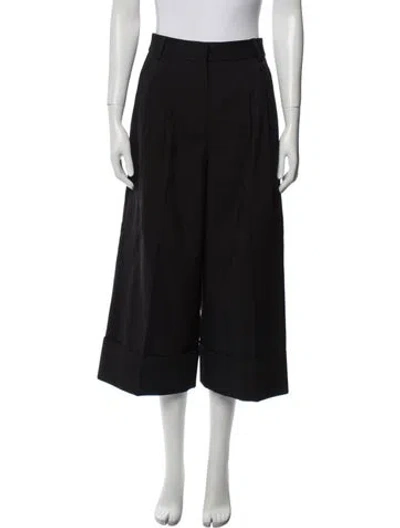 Pre-owned Tibi Wide Leg Pants In Black