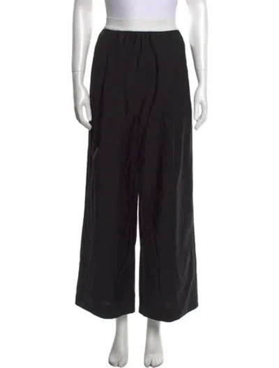 Pre-owned Tibi Wide Leg Pants In Black