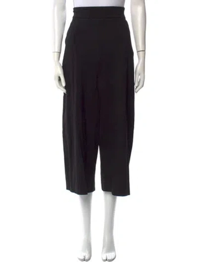 Pre-owned Tibi Wide Leg Pants In Black