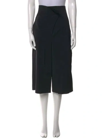 Pre-owned Tibi Wide Leg Pants In Black