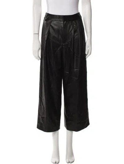 Pre-owned Tibi Wide Leg Pants In Black