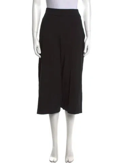 Pre-owned Tibi Wide Leg Pants In Black