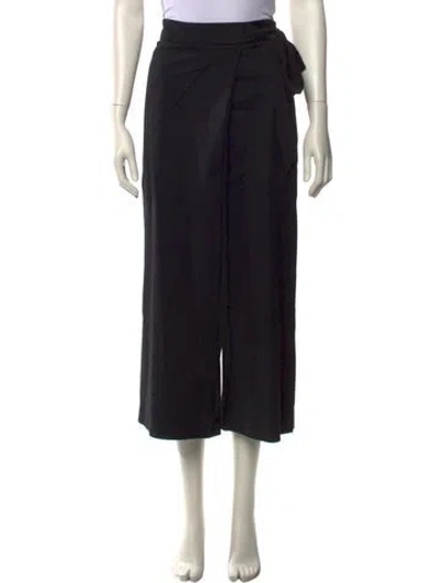 Pre-owned Tibi Wide Leg Pants In Black