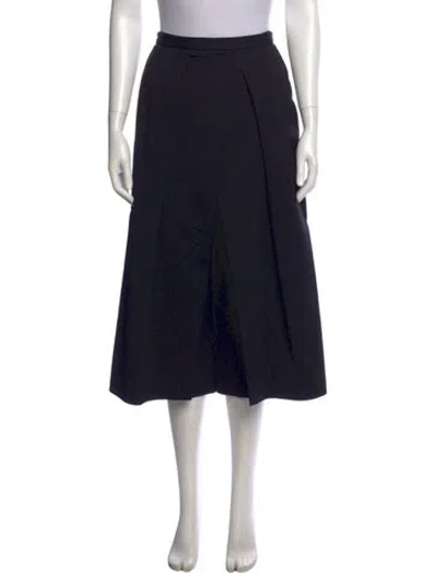 Pre-owned Tibi Wide Leg Pants In Black
