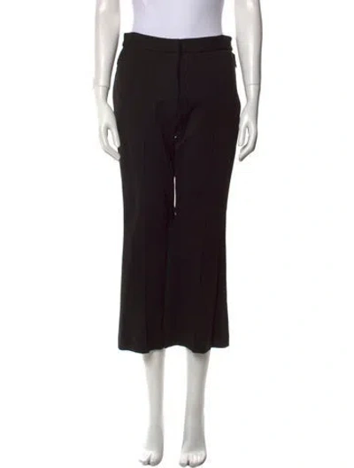 Pre-owned Tibi Wide Leg Pants In Black