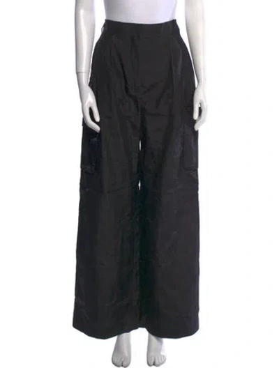 Pre-owned Tibi Wide Leg Pants In Black