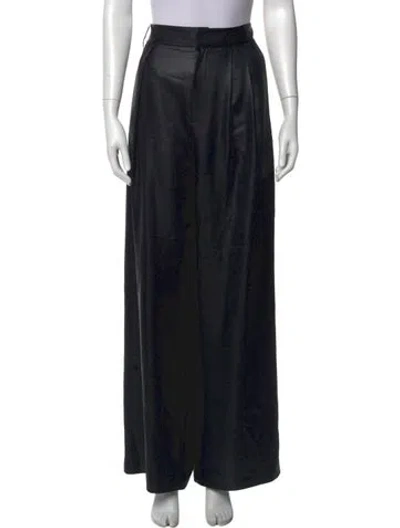 Pre-owned Tibi Wide Leg Pants In Black