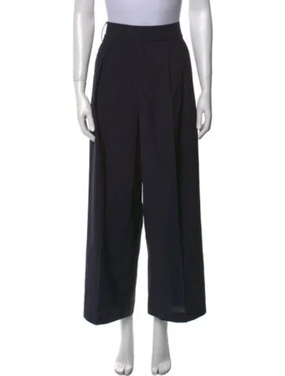 Pre-owned Tibi Wide Leg Pants In Black